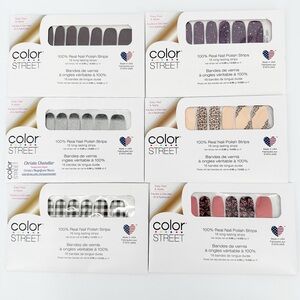 Color Street 6 Piece Bundle of Nail Polish Strips